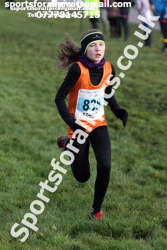 Girls under-13s Start Fitness NEHL, Herrington Country Park, near Sunderland. Photo:  David T. Hewitson/Sports for All Pics